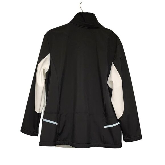 Sporto Long Sleeve Womens Colorblock Back/Ivory Jacket Size XL - Picture 2 of 7